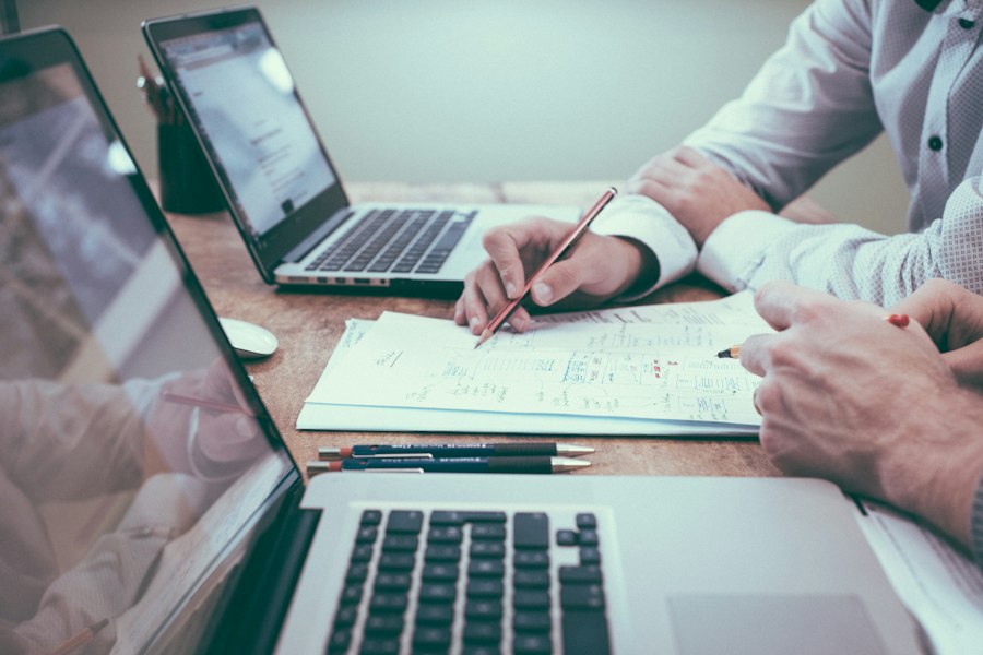 Team organising business documents and connected workflows